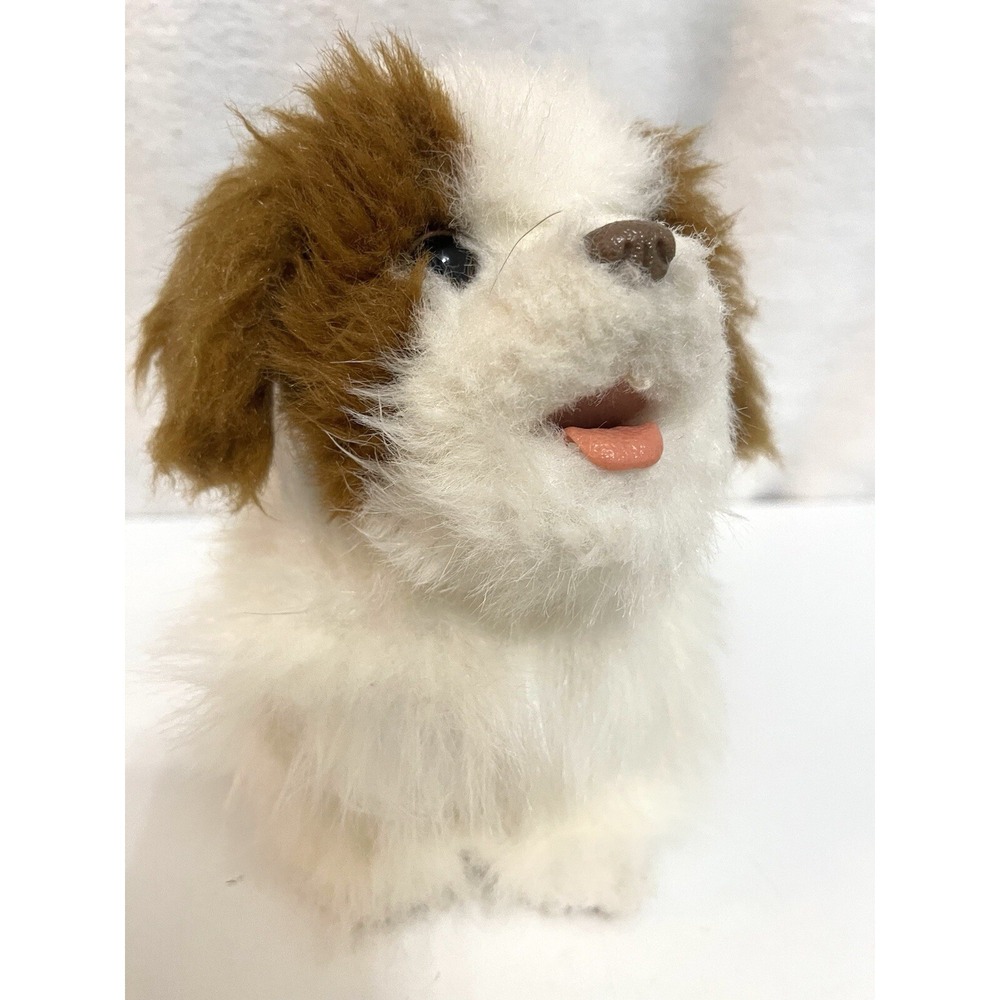 White Brown Fur Real Friends Hasbro Puppy Dog Walks And Makes Sound